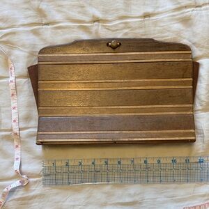 Vintage Wooden Clutch